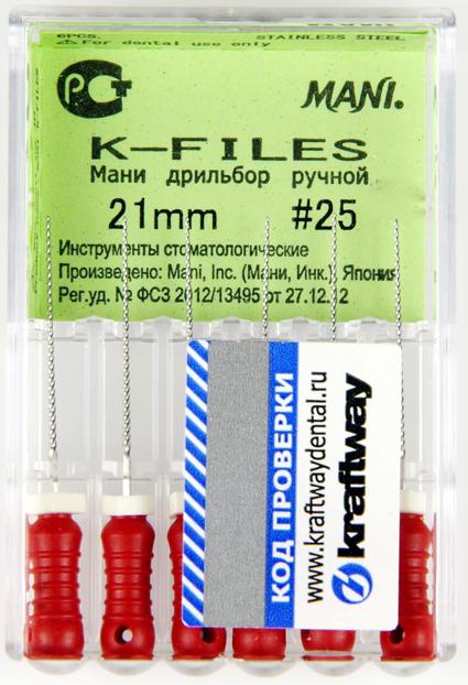K-Files 21мм №25 MANI