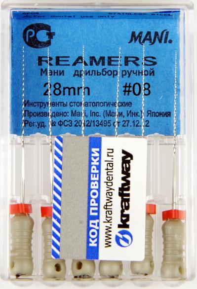 Reamers 28мм №08 (6 шт) MANI 