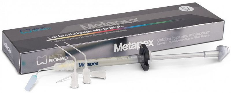 Metapex паста для временной пломбировки каналов с йодоформом (2 шпр*2,2 г) Meta Biomed