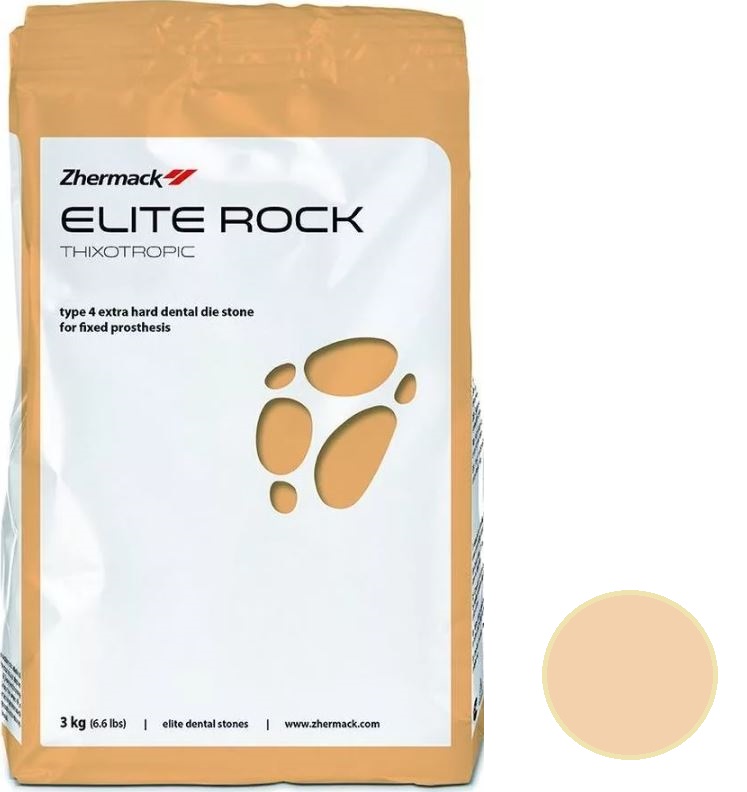 Elite Rock Sandy brown супер гипс IV класс (3кг) Zhermack