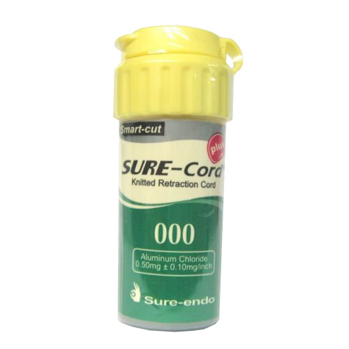 Нить ретракционная Sure Cord Plus №000 вязаная с пропиткой хлоридом алюминия