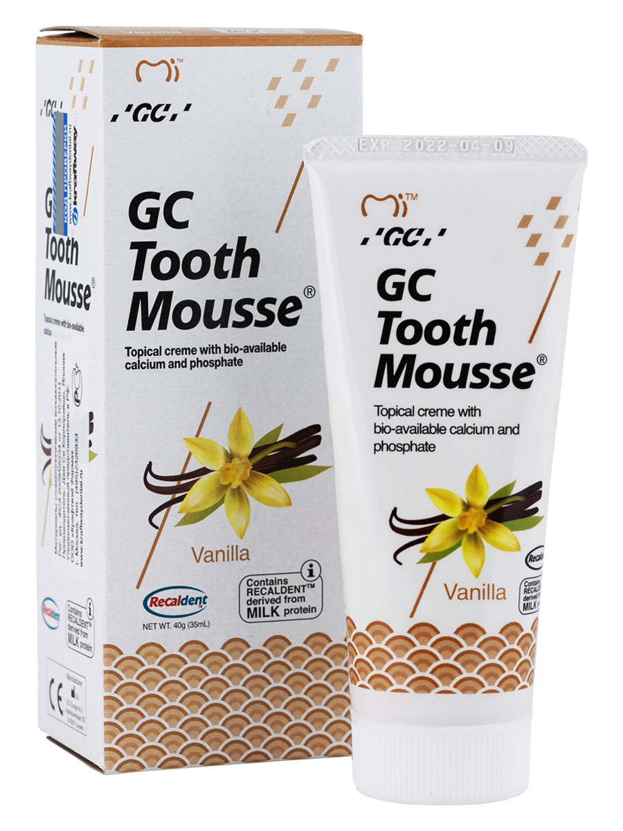 GC Tooth Mousse (ваниль) паста для реминерализации и снижения чувствительности зубов