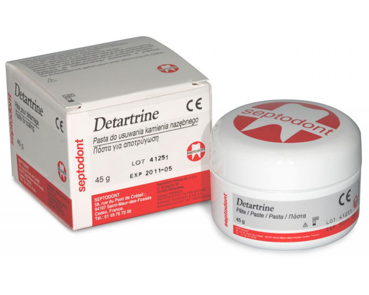 Detartrine паста абразивная (45 г) Septodont