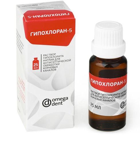 Гипохлоран 5% раствор гипохлорита натрия (25 мл) Омега
