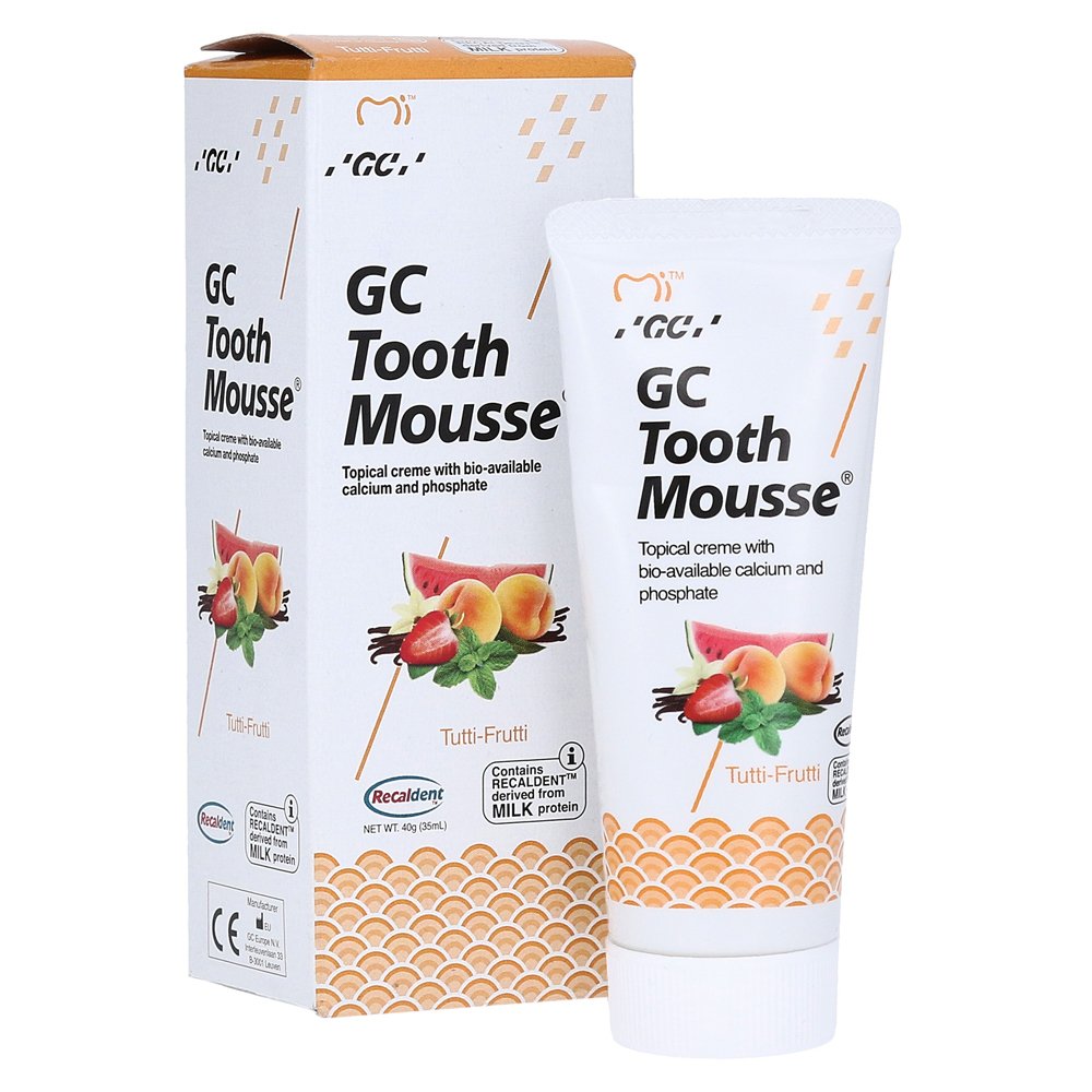 GC Tooth Mousse (мультифрукт) паста для реминерализации и снижения чувствительности зубов