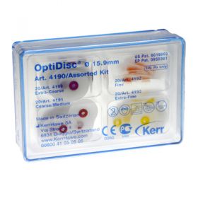 4190 OptiDisc™ набор дисков полировочных 4 вида D15,9 мм (80шт) Kerr