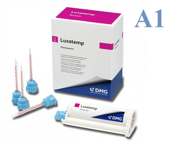 Luxatemp Fluorescence цвет A1 (76г+15 насадок 10:1) DMG
