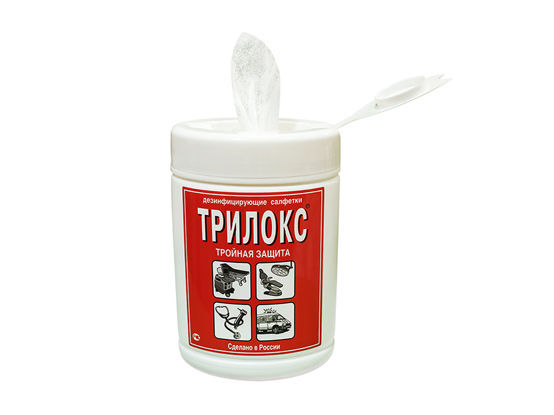 Салфетки для дезинфекции Трилокс банка (90шт)