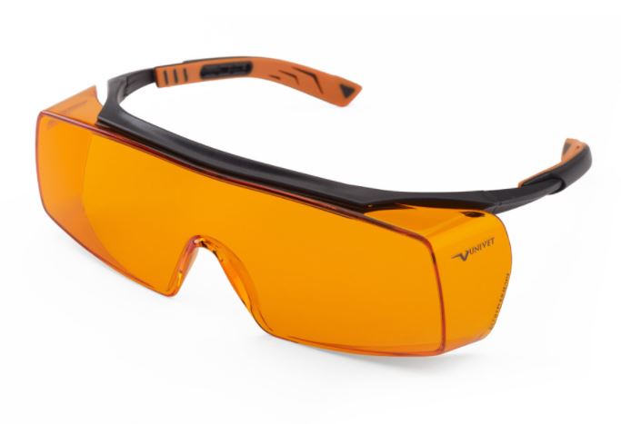Очки защитные Monoart CUBE ORANGE оранжевые Euronda