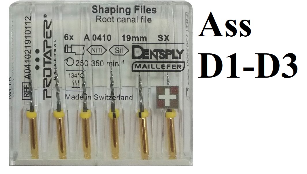 ProTaper Retreatment для распломбировки Ass D1-D3 (6 шт)