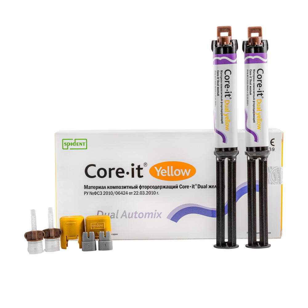 Core.it Dual Yelow желтый оттенок (2шпр*10г) Spident