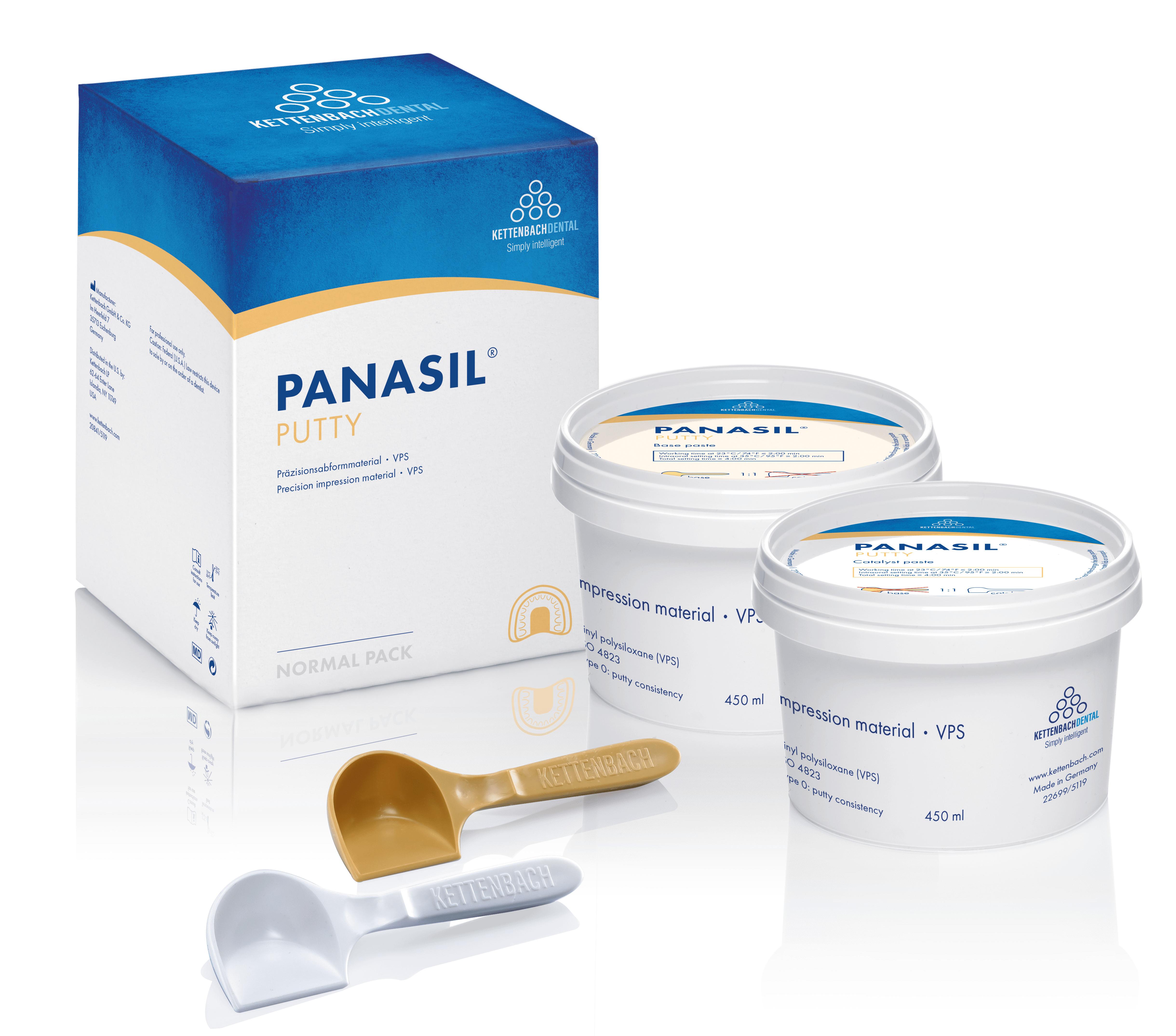 Panasil Putty А-силиконовый слепочный материал (450х2 мл) Kettenbach