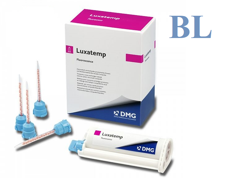 Luxatemp Fluorescence цвет BL (76г+15 насадок 10:1) DMG