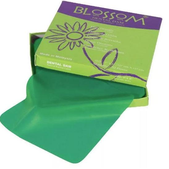 Листы для раббердама Blossom, зеленые средние (36шт)