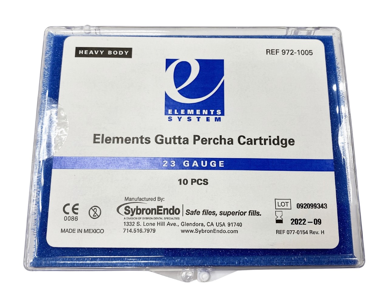 Elements Gutta Percha Cartridg 23GA гуттаперча в картриджах высокая вязкость (10 шт)