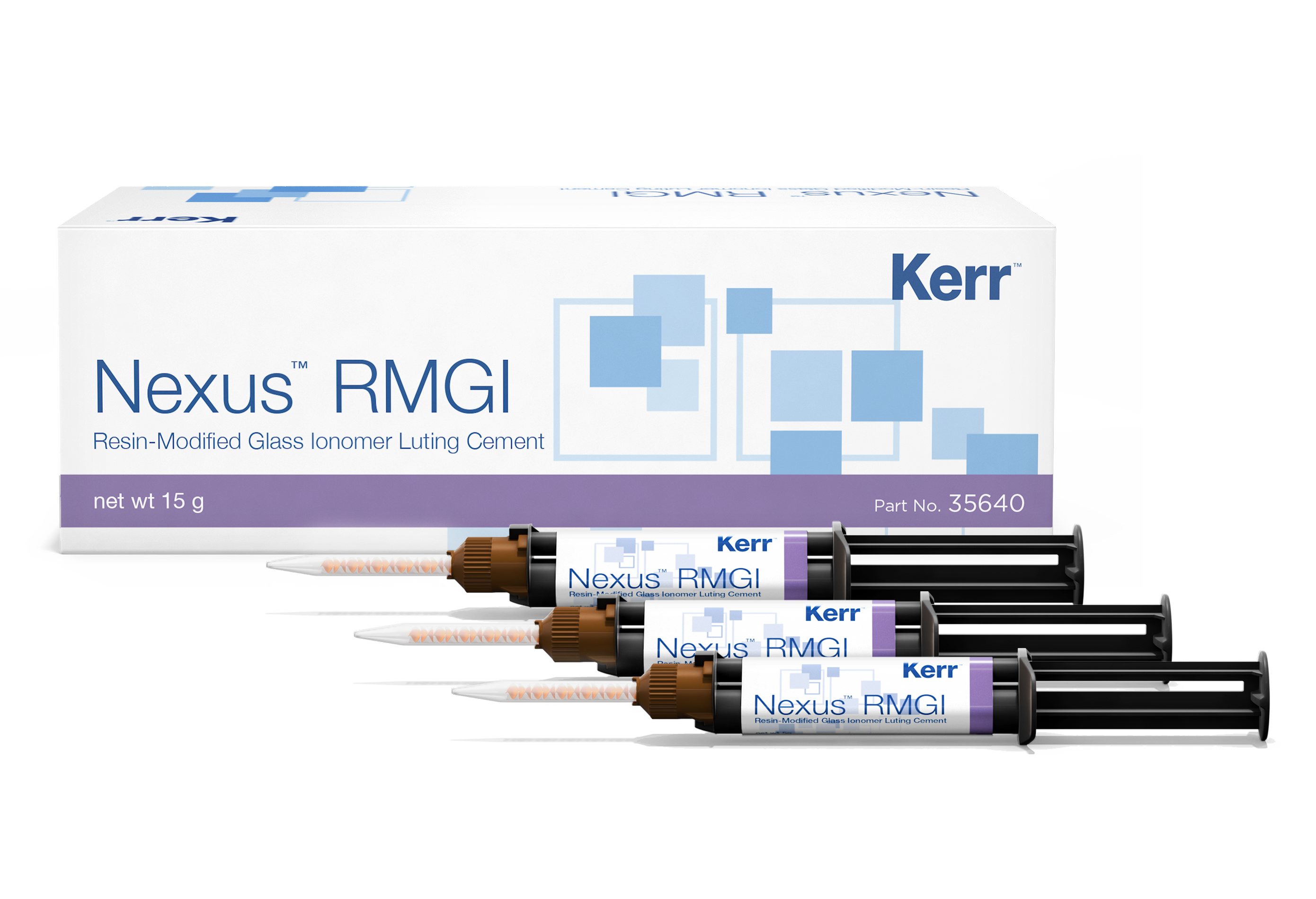 Nexus RMGI цемент стеклоиономерный цвет прозрачно-белый  (3 шпр*5г) Kerr